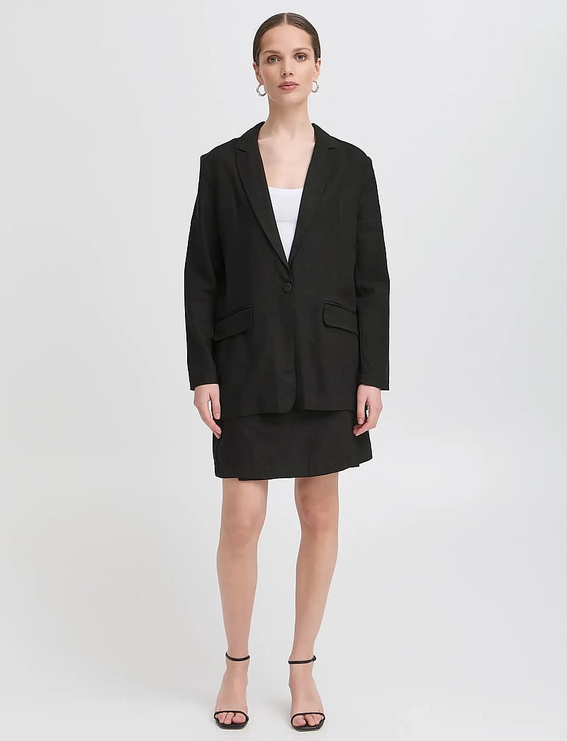 ICHI - IHLINNO BL - einreihige blazer - black - 0