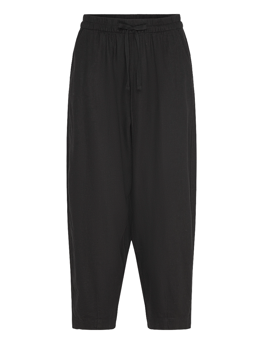 ICHI - IHLINNO PA BARREL - barrel trousers - black - 1