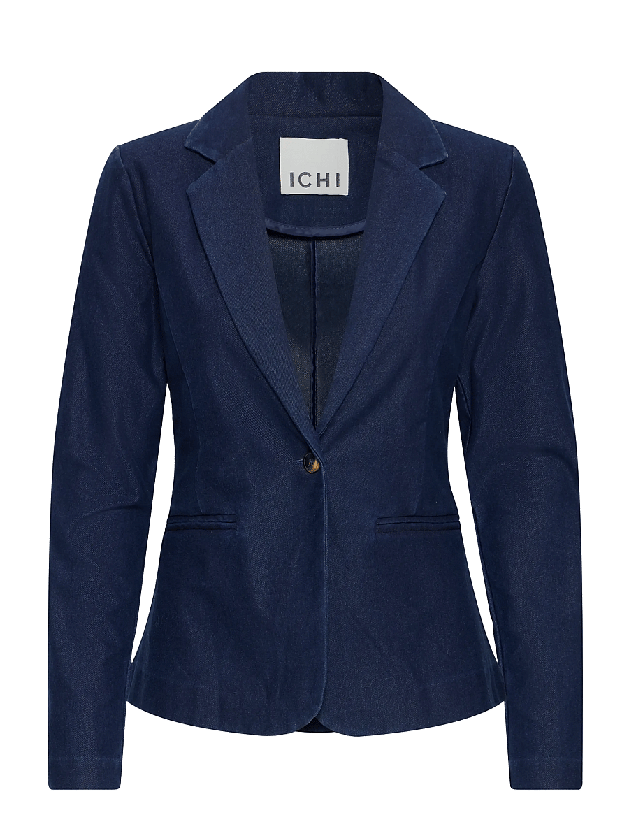 ICHI - IHKATE DENIM BL - einreihige blazer - dark blue - 1