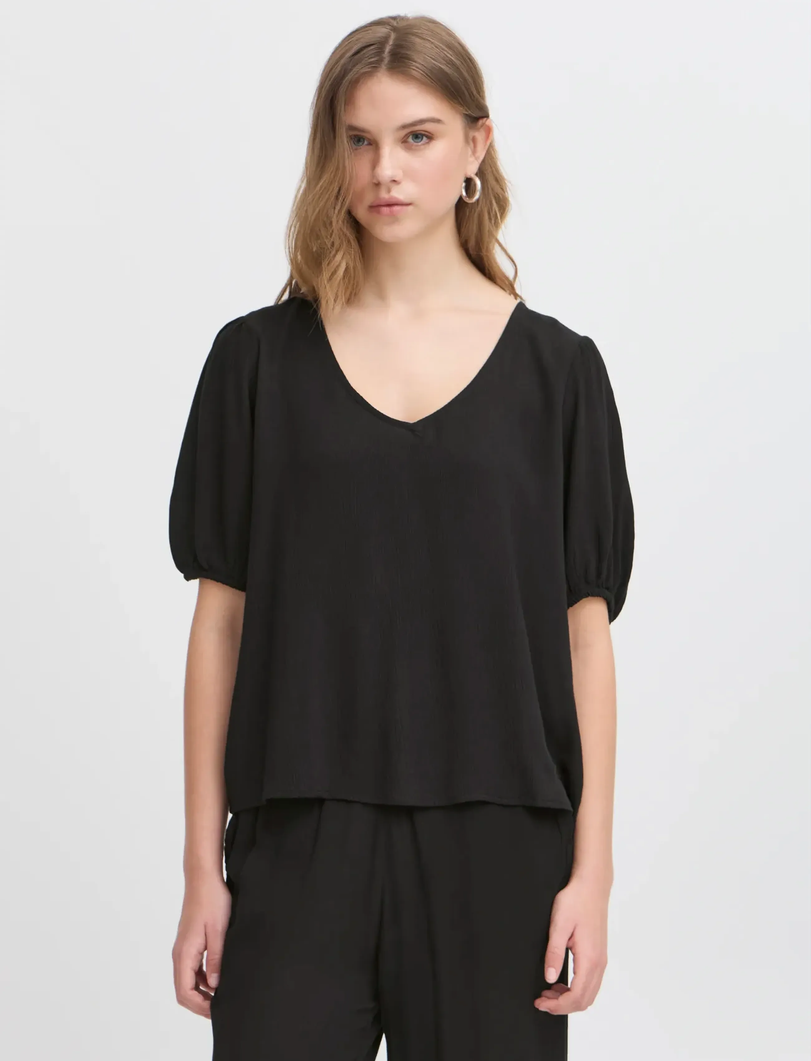 ICHI - IHMARRAKECH SO SS15 - palaidinės trumpomis rankovėmis - black - 4