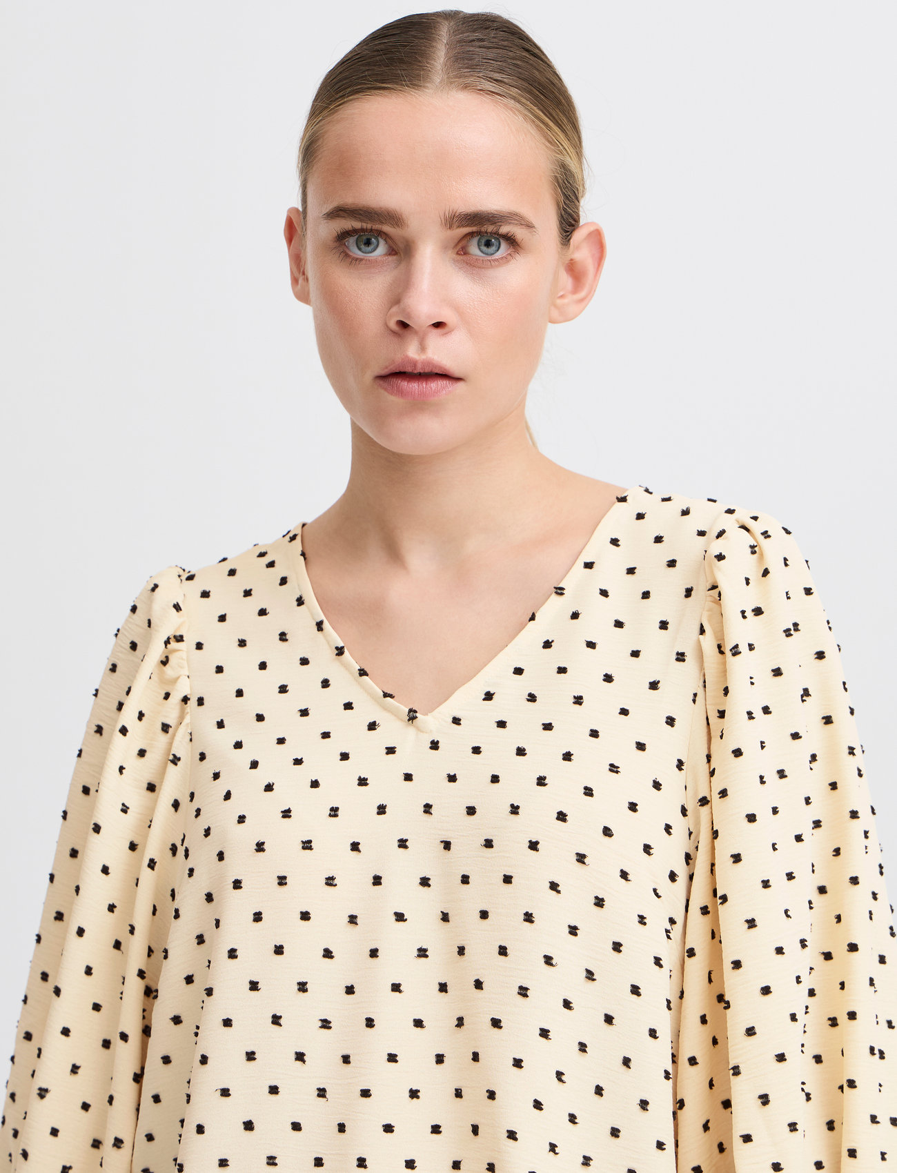 ICHI - IHZABBY MS - kortærmede bluser - almond milk - 5