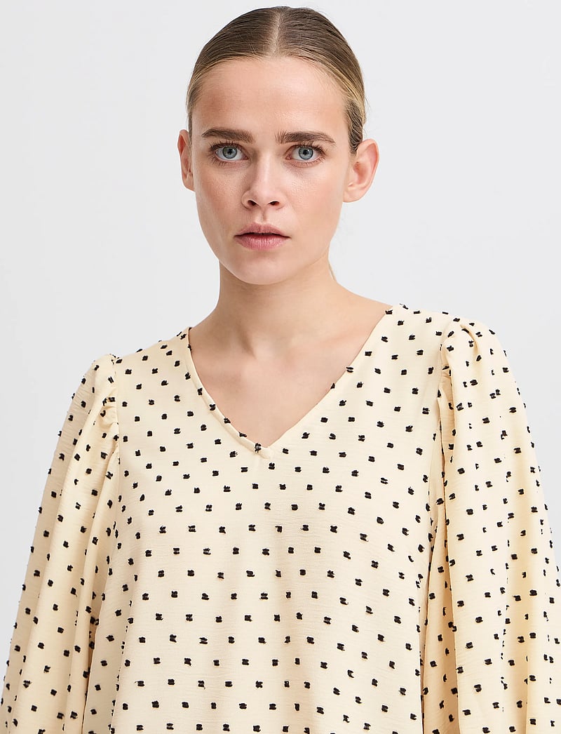 ICHI - IHZABBY MS - kortærmede bluser - almond milk - 5