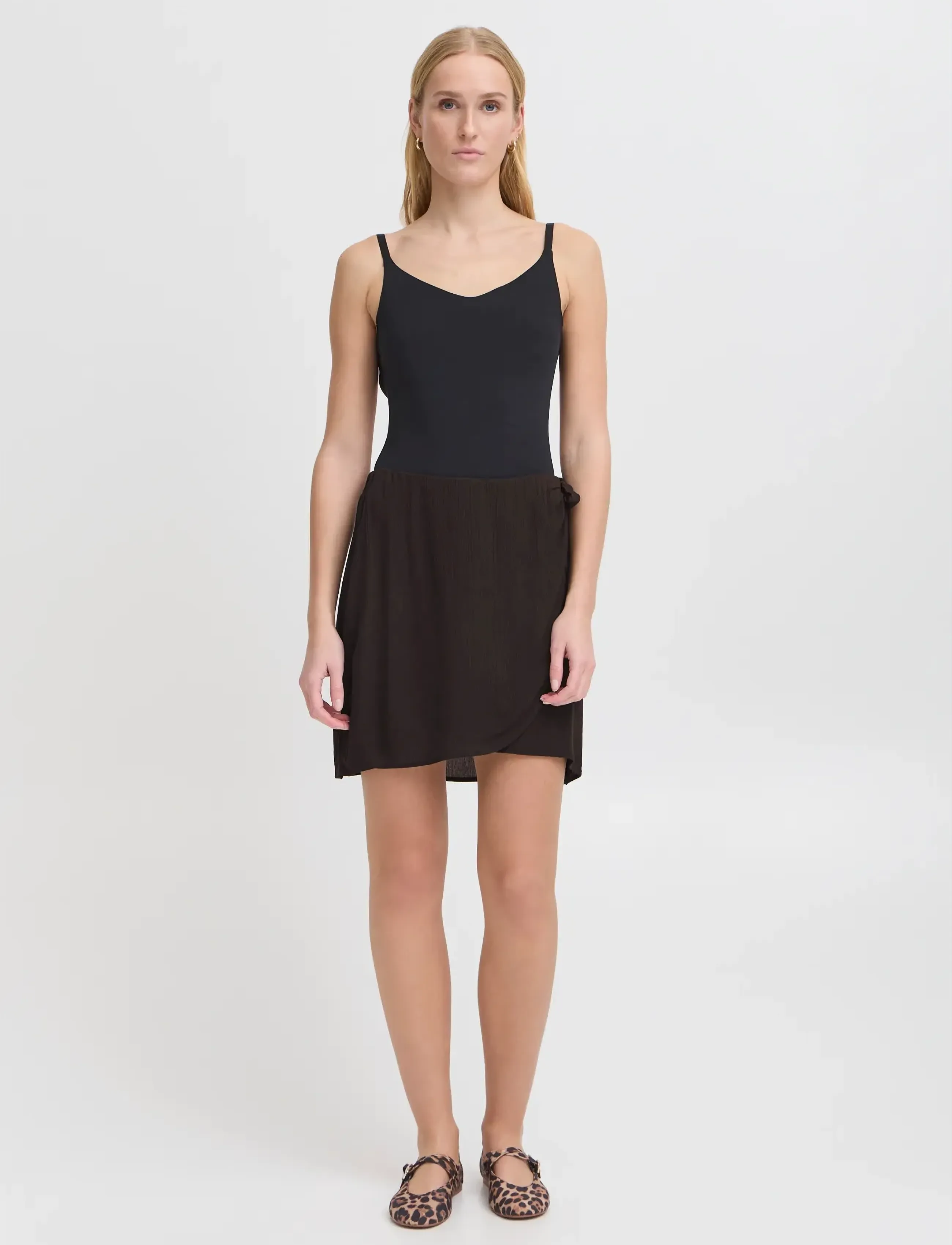 ICHI IHMARRAKECH SO SK12 - Slå-om-nederdele - BLACK / black