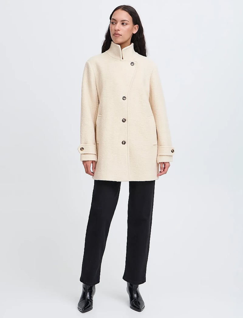 ICHI - IHSTIPA JA8 - wool coats - almond milk - 0