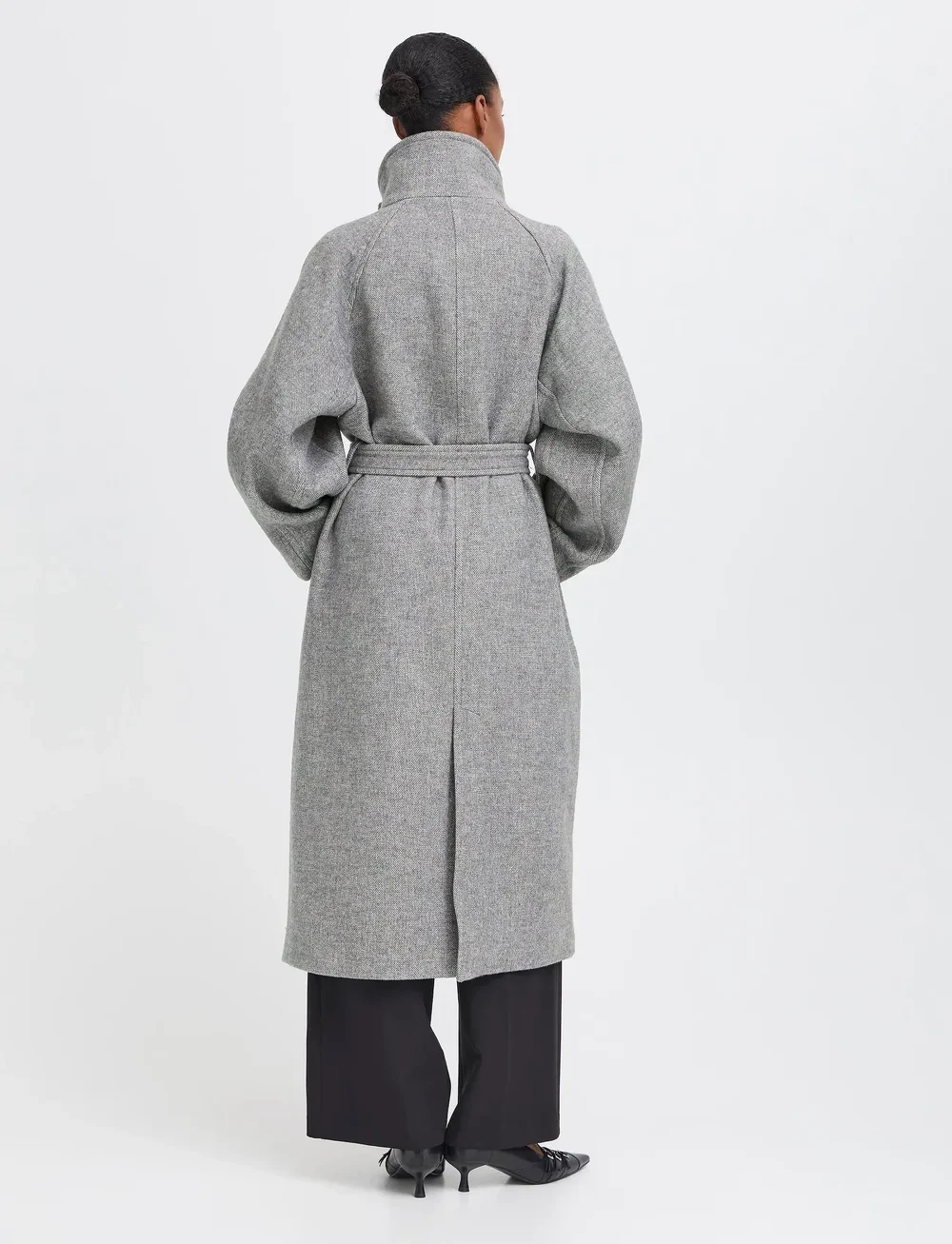 ICHI - IHGAZIVA JA2 - trenchcoats - grey melange - 5