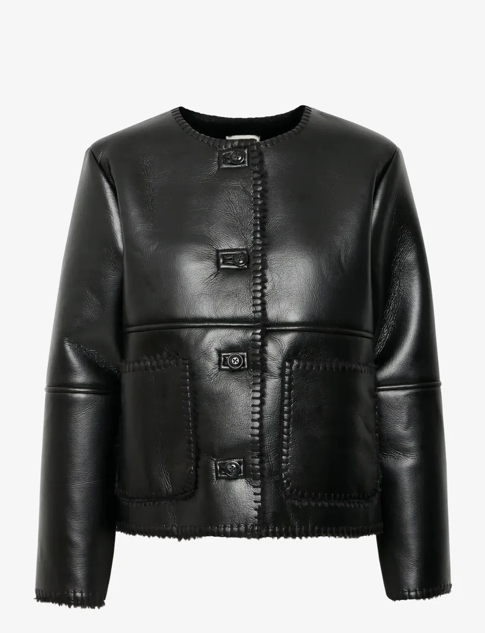 ICHI - IHECOZA JA - leather jackets - black - 0