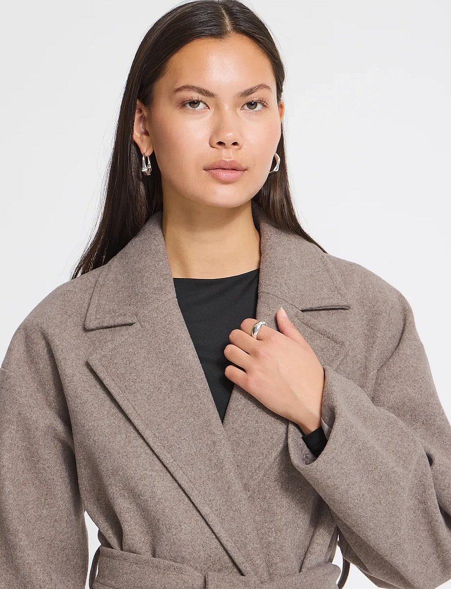 ICHI - IHJANNET JA8 - leichte mäntel - taupe gray melange - 0