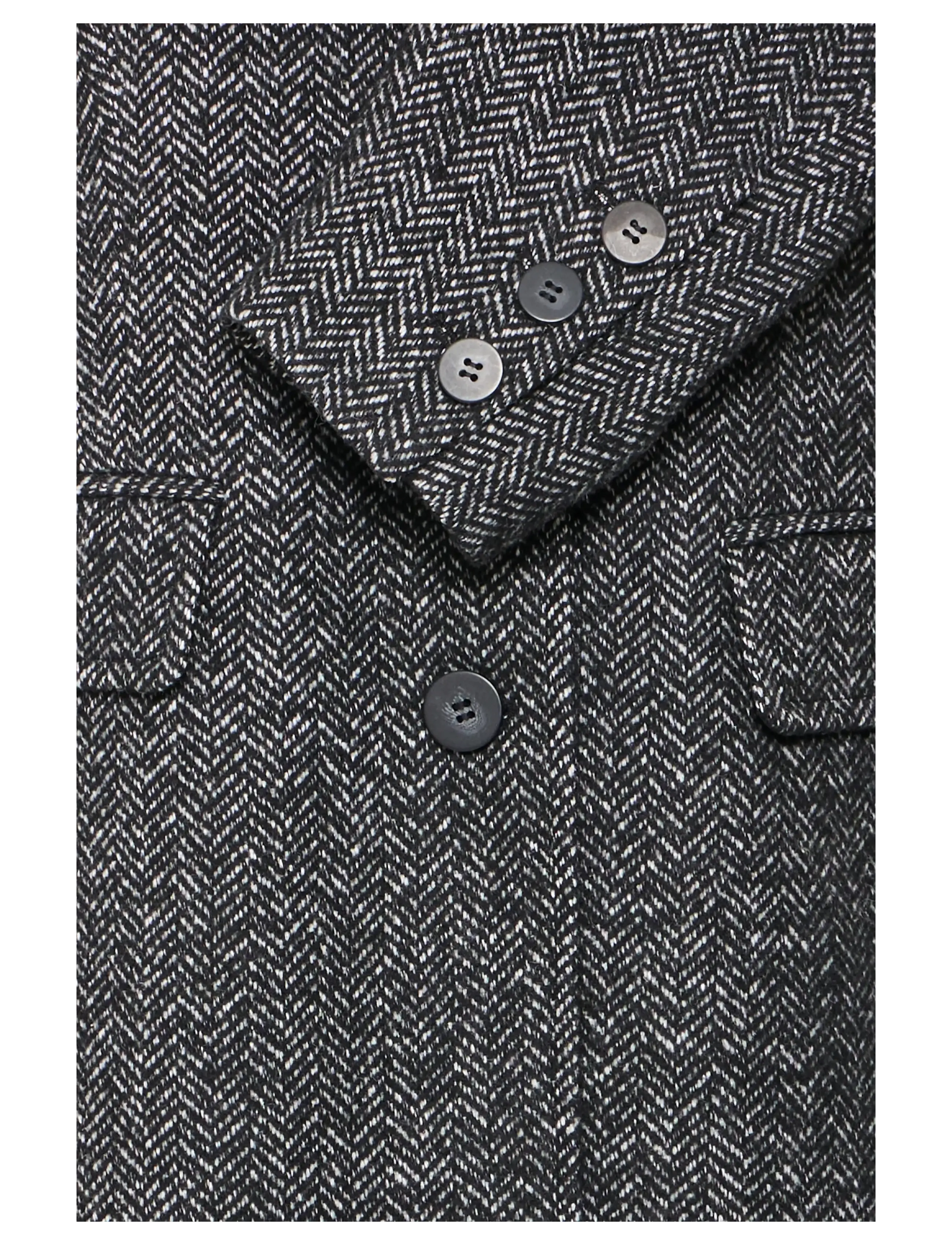 ICHI - IHEMMALU JA4 - trench coats - black herringbone structure - 3