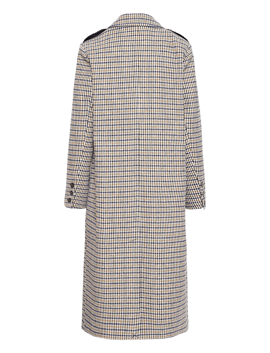 ICHI - IHEMMALU JA4 - trenchcoats - dark navy multi check - 2
