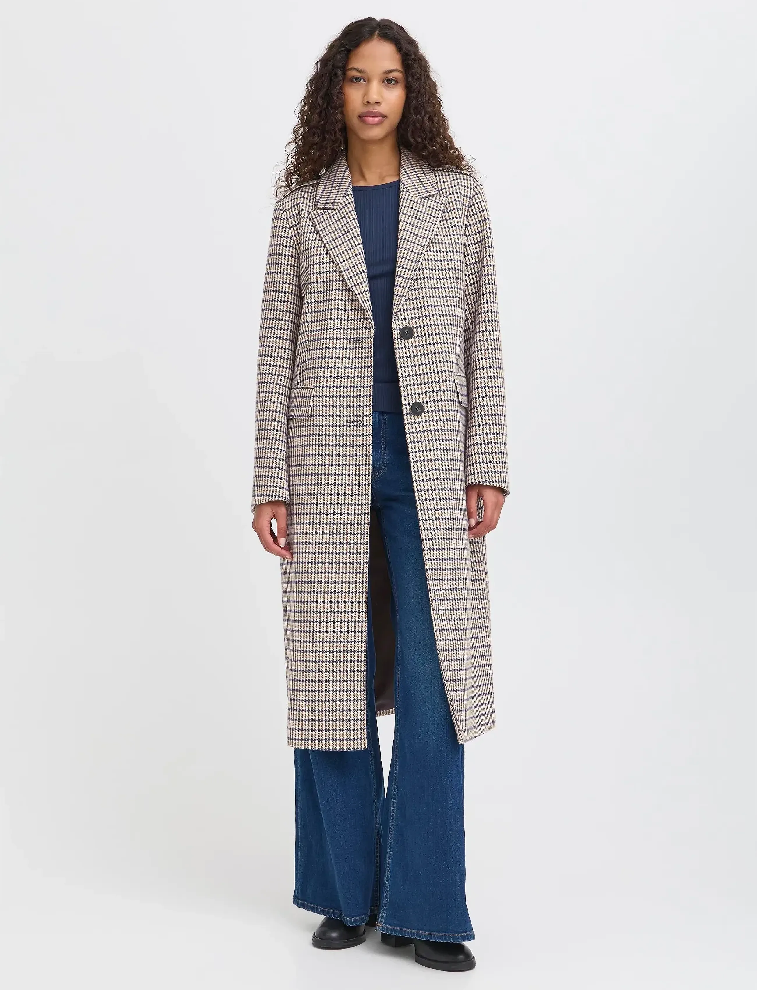ICHI IHEMMALU JA4 - Riided - DARK NAVY MULTI CHECK / multi