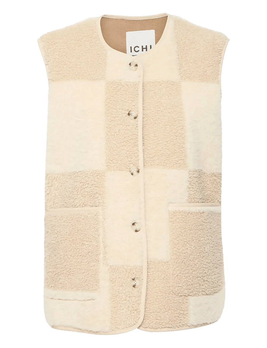 ICHI - IHTONZA WA - fleece- und teddy-westen - fog - 1