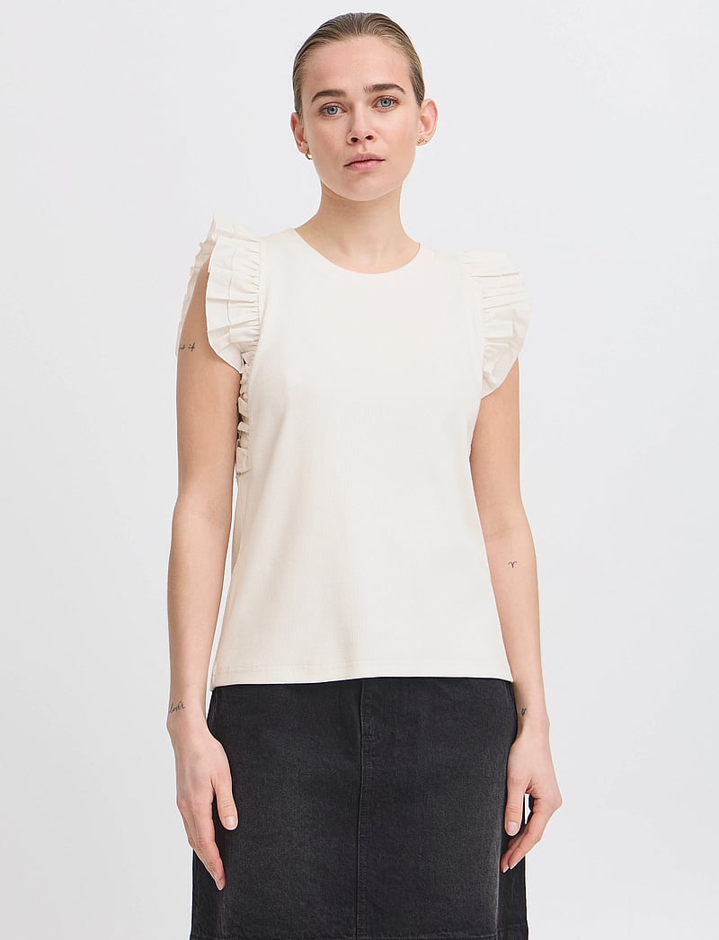 ICHI - IHPAITYN TO2 - Ärmellose blusen - cloud dancer - 3