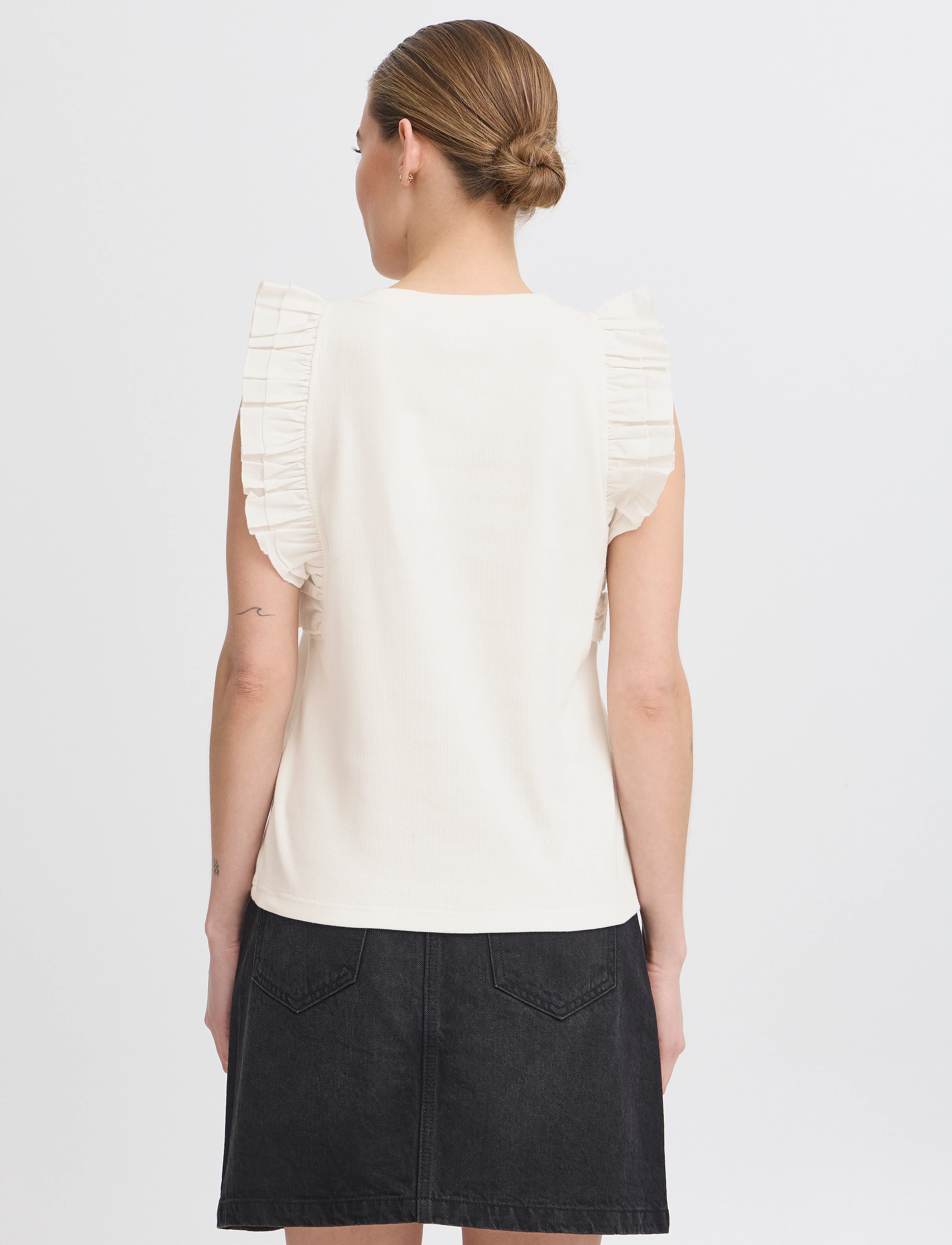 ICHI - IHPAITYN TO2 - sleeveless blouses - cloud dancer - 4