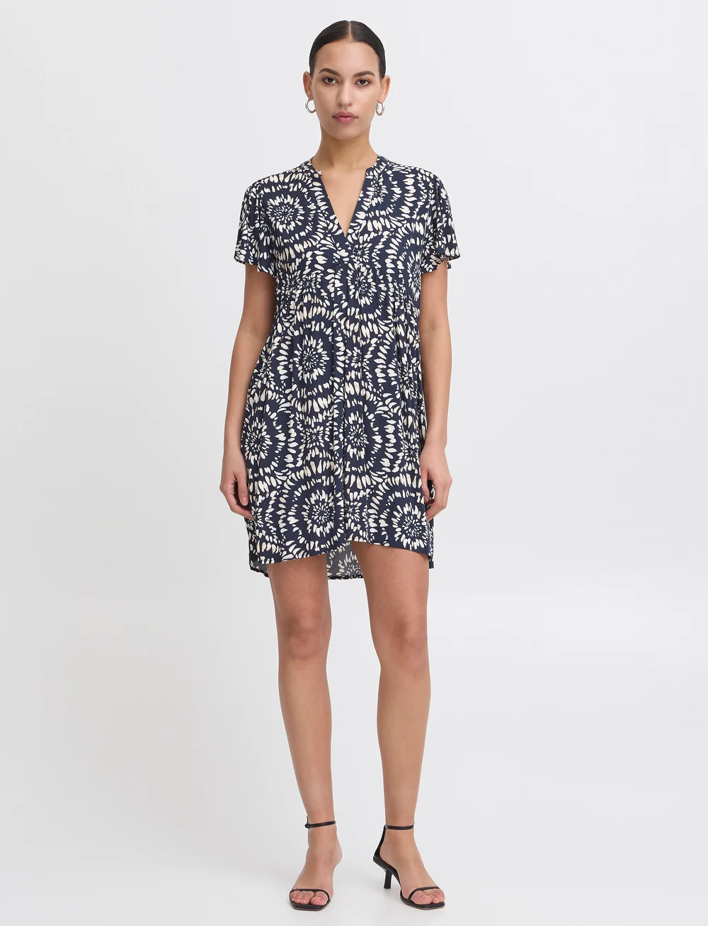 ICHI - IHAYA DR7 - short dresses - total eclipse ikat circle - 0