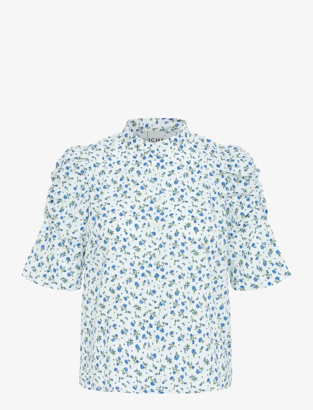 ICHI - IHQWIN SH3 - kortärmade skjortor - cloud dancer/blue flower - 1