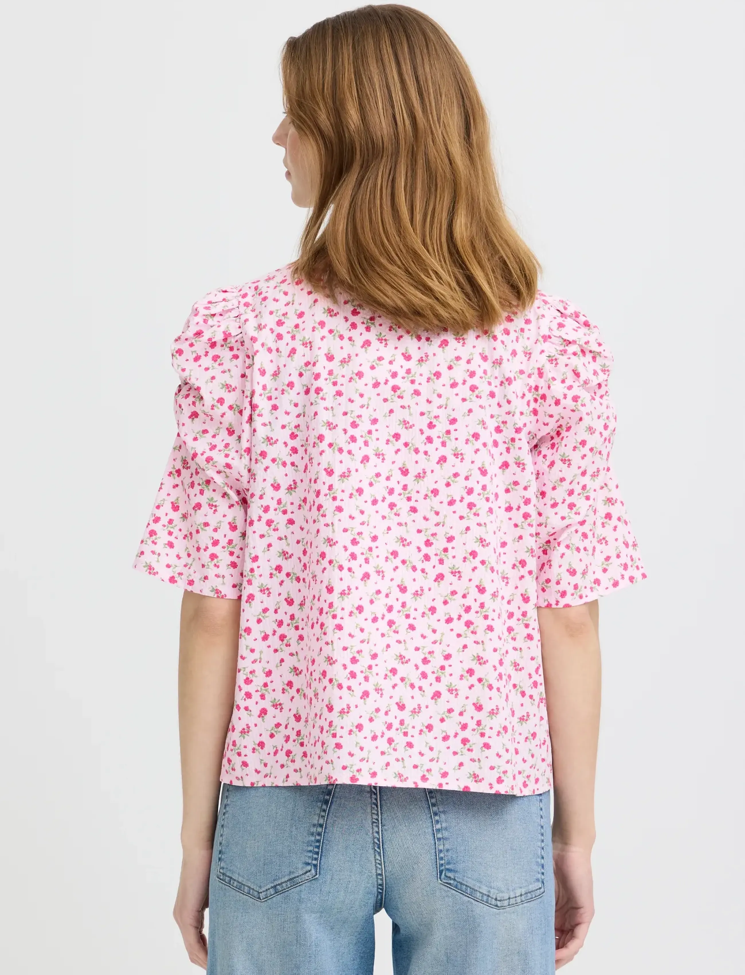 ICHI - IHQWIN SH3 - short-sleeved shirts - light pink/azalea flower - 4
