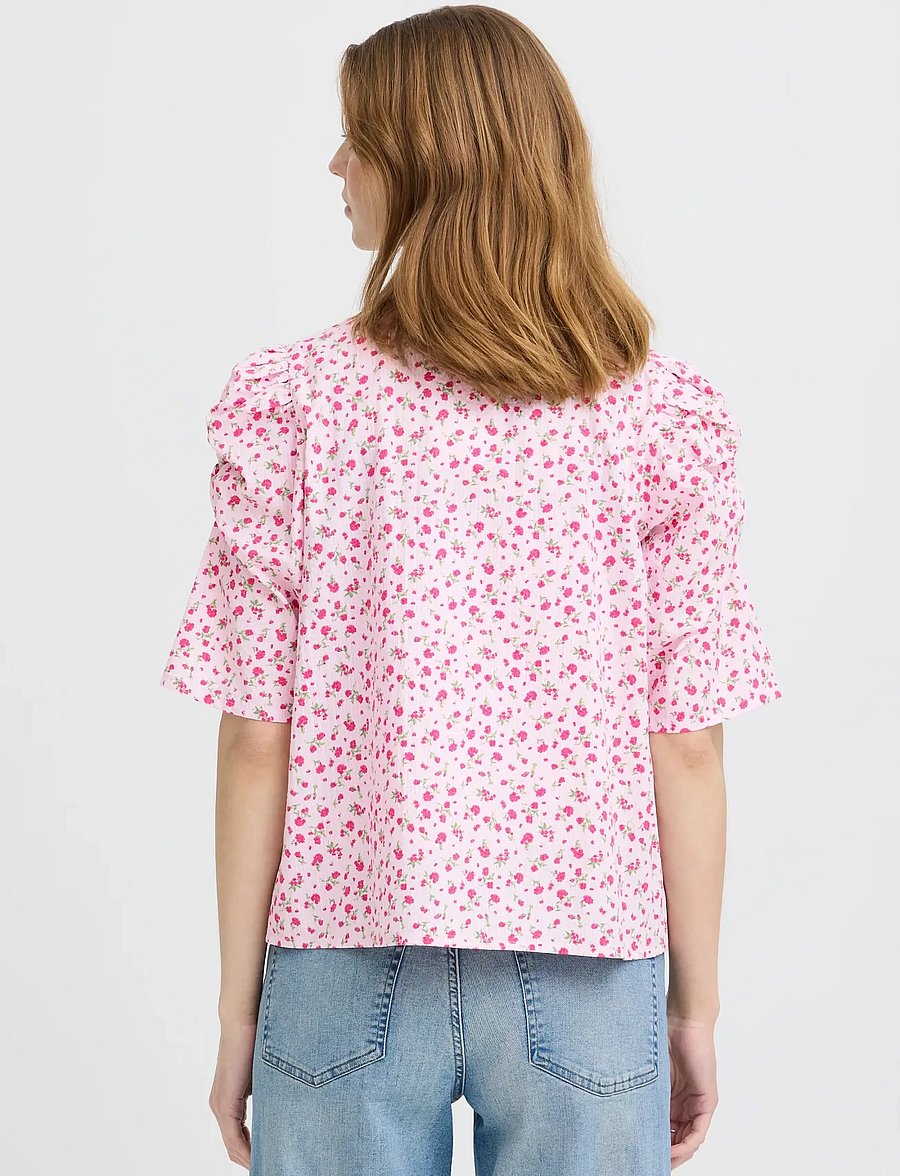 ICHI - IHQWIN SH3 - kortærmede skjorter - light pink/azalea flower - 4