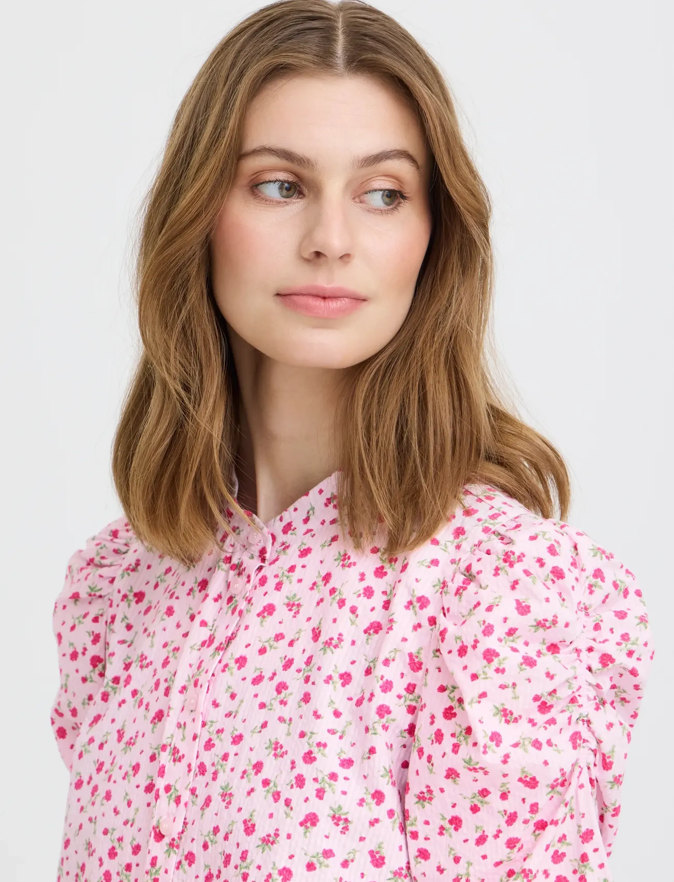 ICHI - IHQWIN SH3 - short-sleeved shirts - light pink/azalea flower - 5