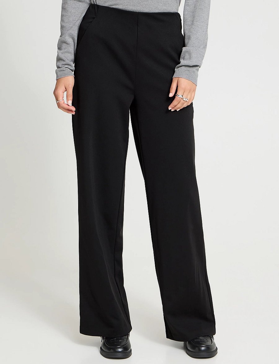 ICHI - IHKATE WIDE PA2 - wide leg trousers - black - 5