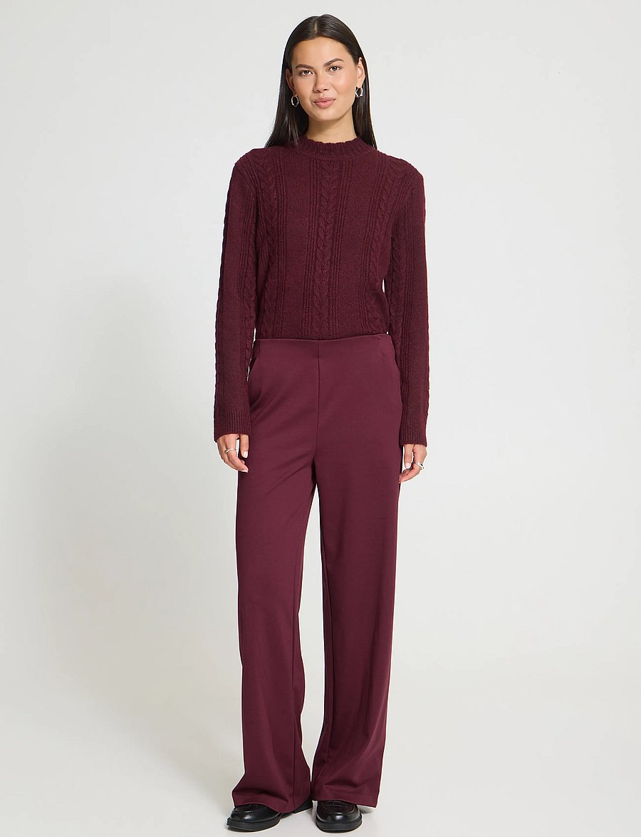 ICHI - IHKATE WIDE PA2 - vida byxor - zinfandel - 0