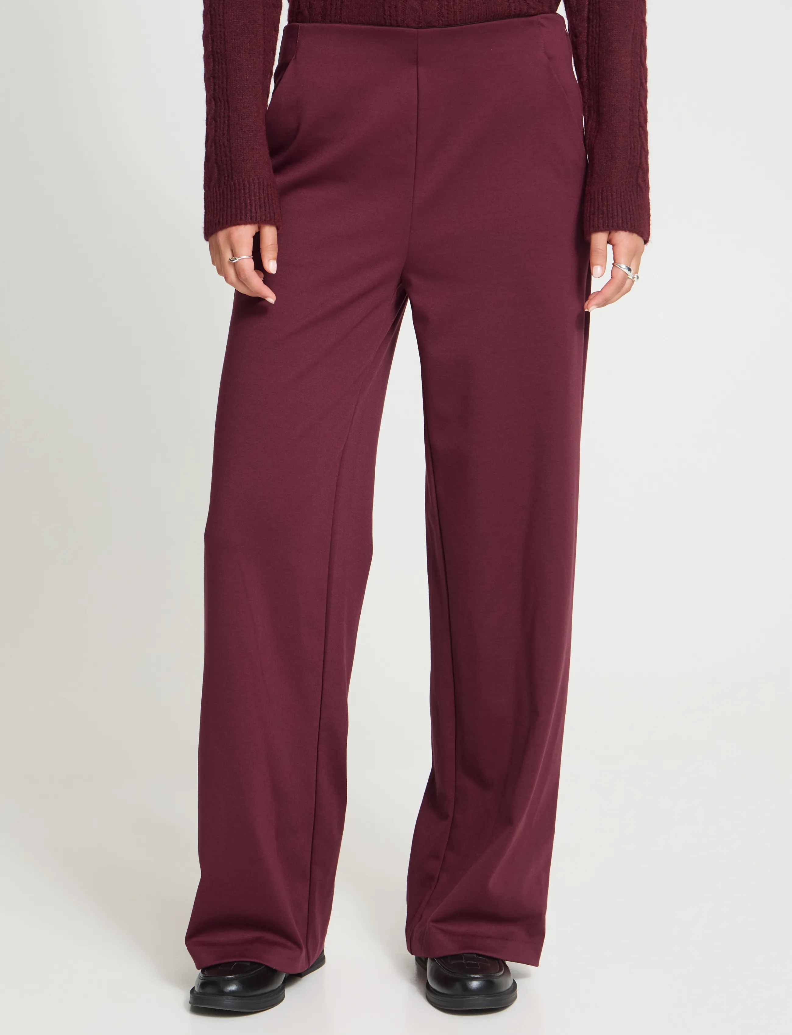 ICHI - IHKATE WIDE PA2 - vida byxor - zinfandel - 5