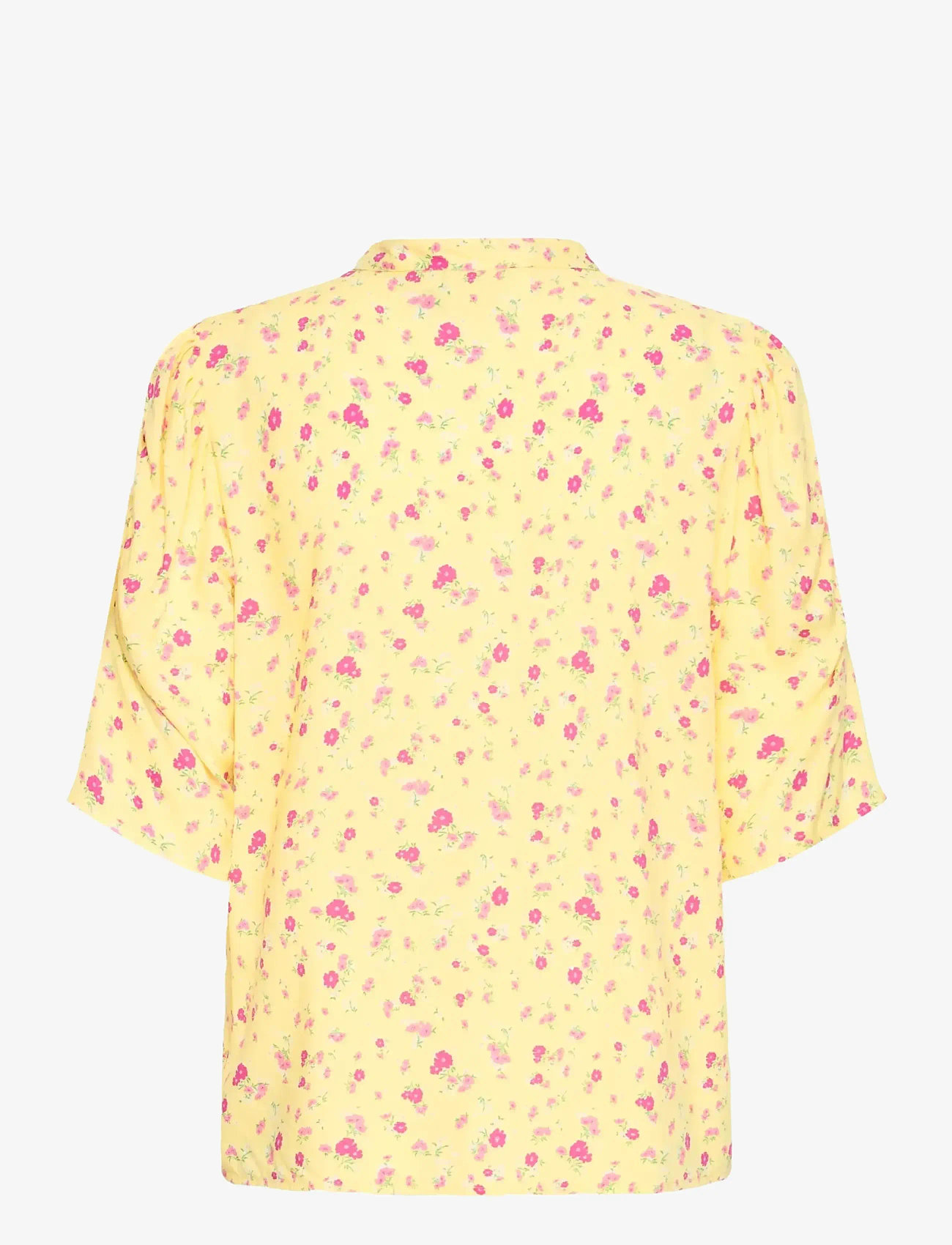 ICHI - IHVERA SH23 - kurzämlige blusen - mellow yellow flower - 2