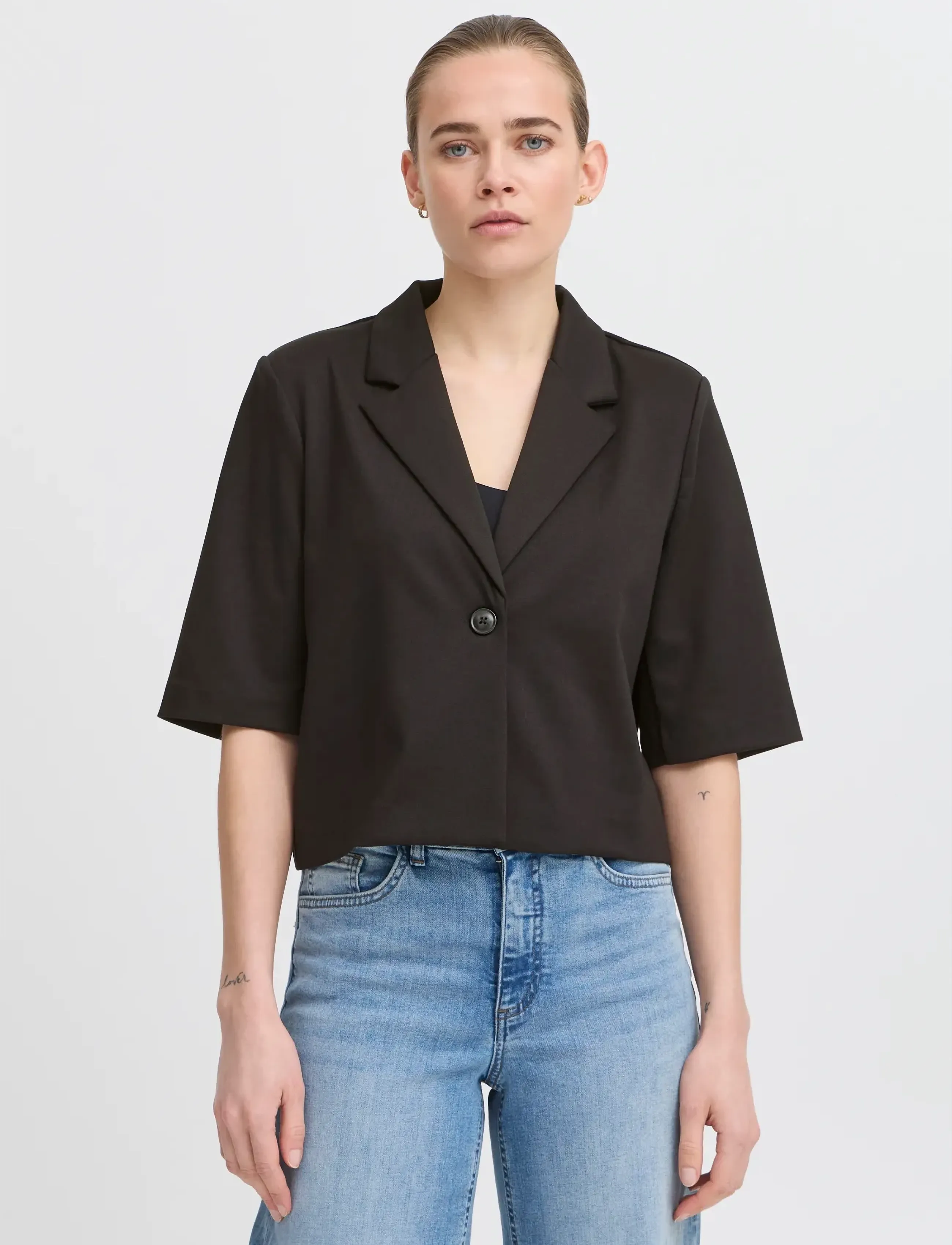 ICHI - IHKATE SUS CROPPED BL - peoriided outlet-hindadega - black - 3