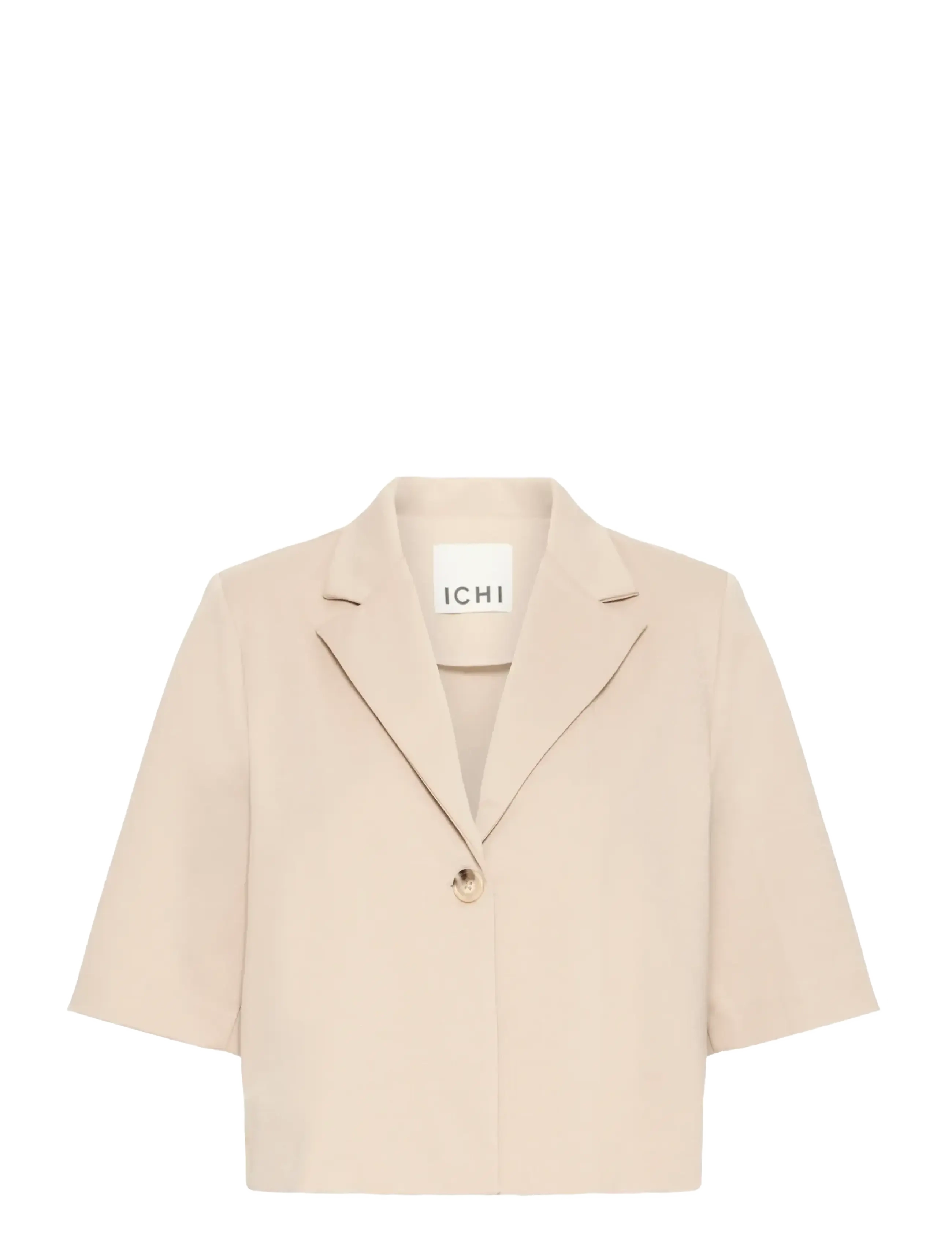 ICHI IHKATE SUS CROPPED BL - Pintsakud - DOESKIN / beige