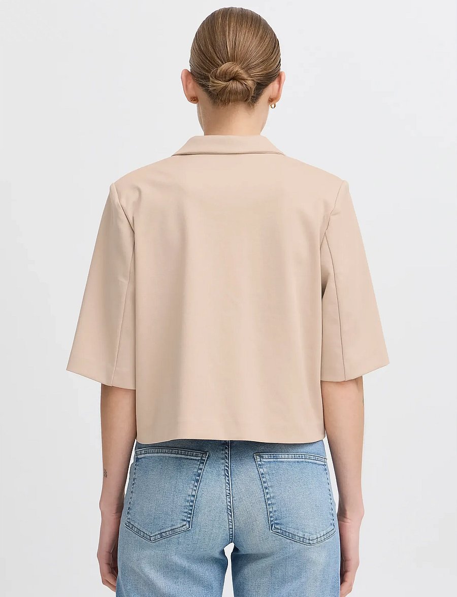 ICHI - IHKATE SUS CROPPED BL - cropped-blazer - doeskin - 4