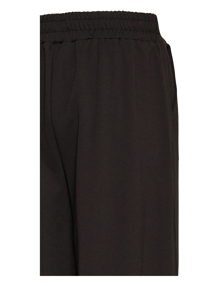ICHI - IHKATE BARREL PA - hosen mit geradem bein - black - 3