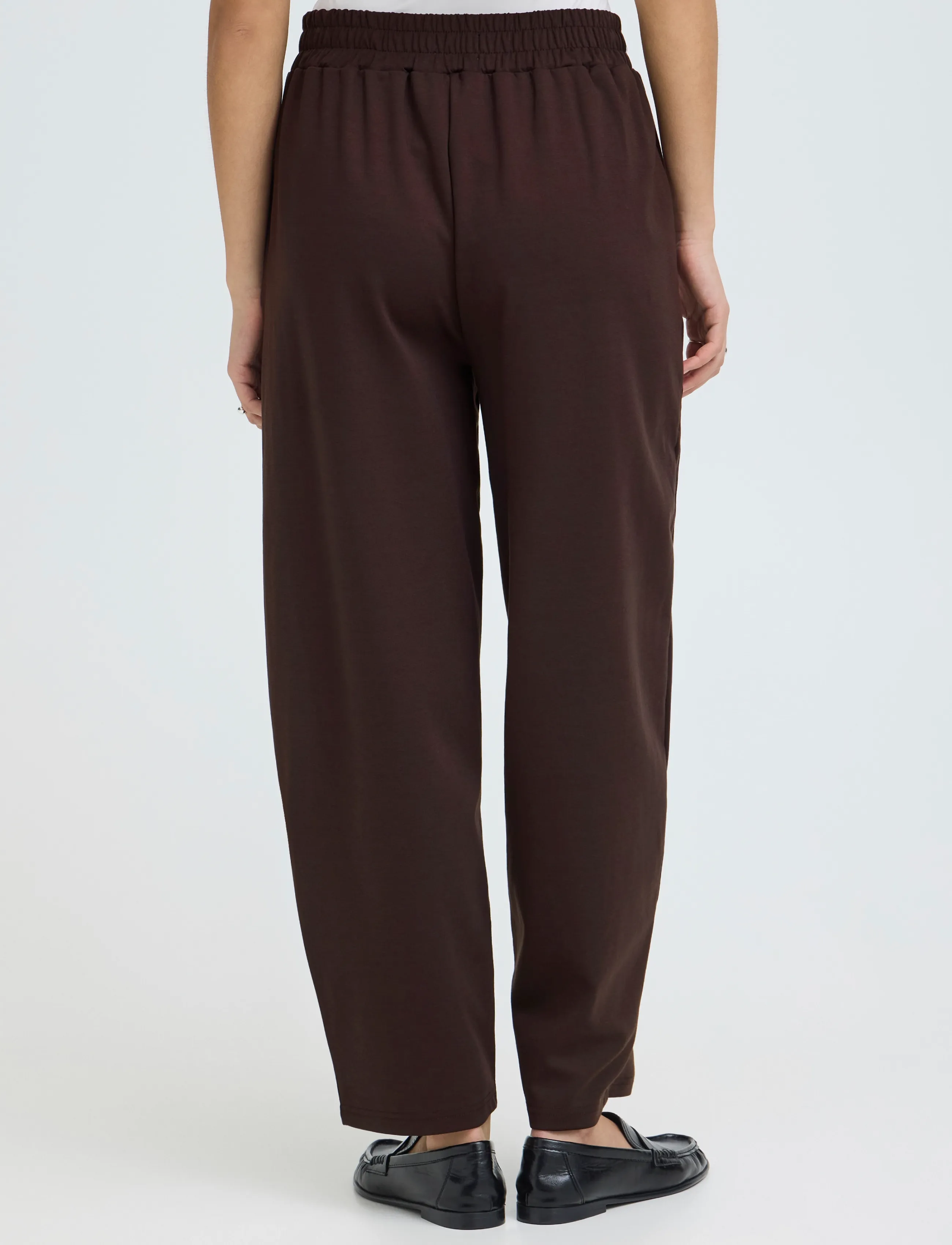 ICHI - IHKATE BARREL PA - barrel trousers - chocolate torte - 3