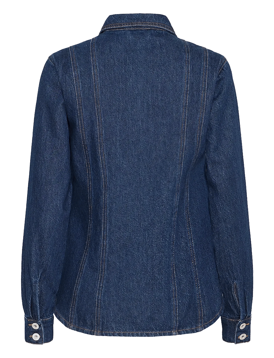 ICHI - IHBERISEL JA - jeansskjortor - denim authentic blue - 2