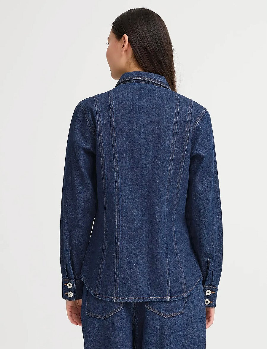 ICHI - IHBERISEL JA - jeansskjortor - denim authentic blue - 5