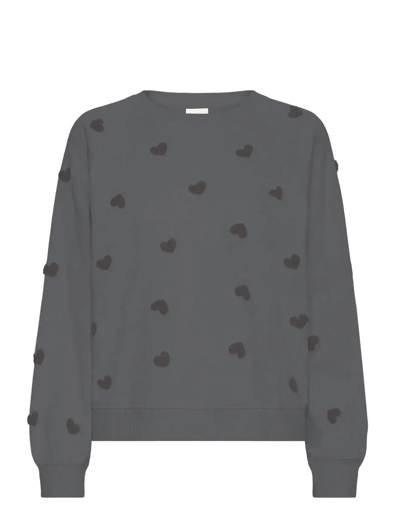 ICHI IHKASURA SW - Sweatshirts - PINSTRIPE HEART / black