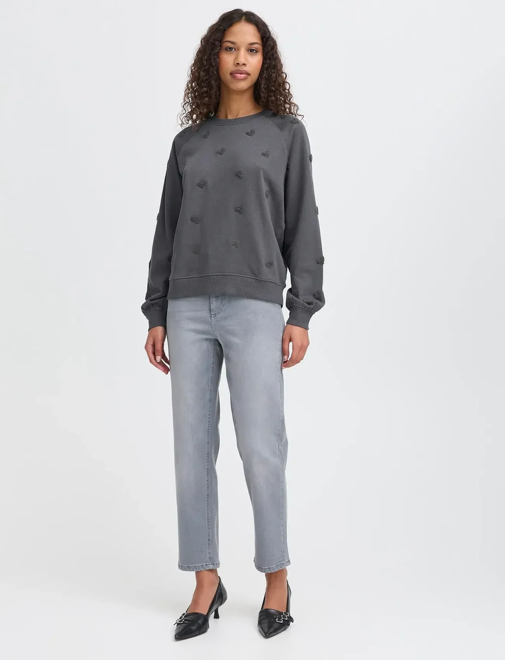 ICHI - IHKASURA SW - vardagsstil - pinstripe heart - 0