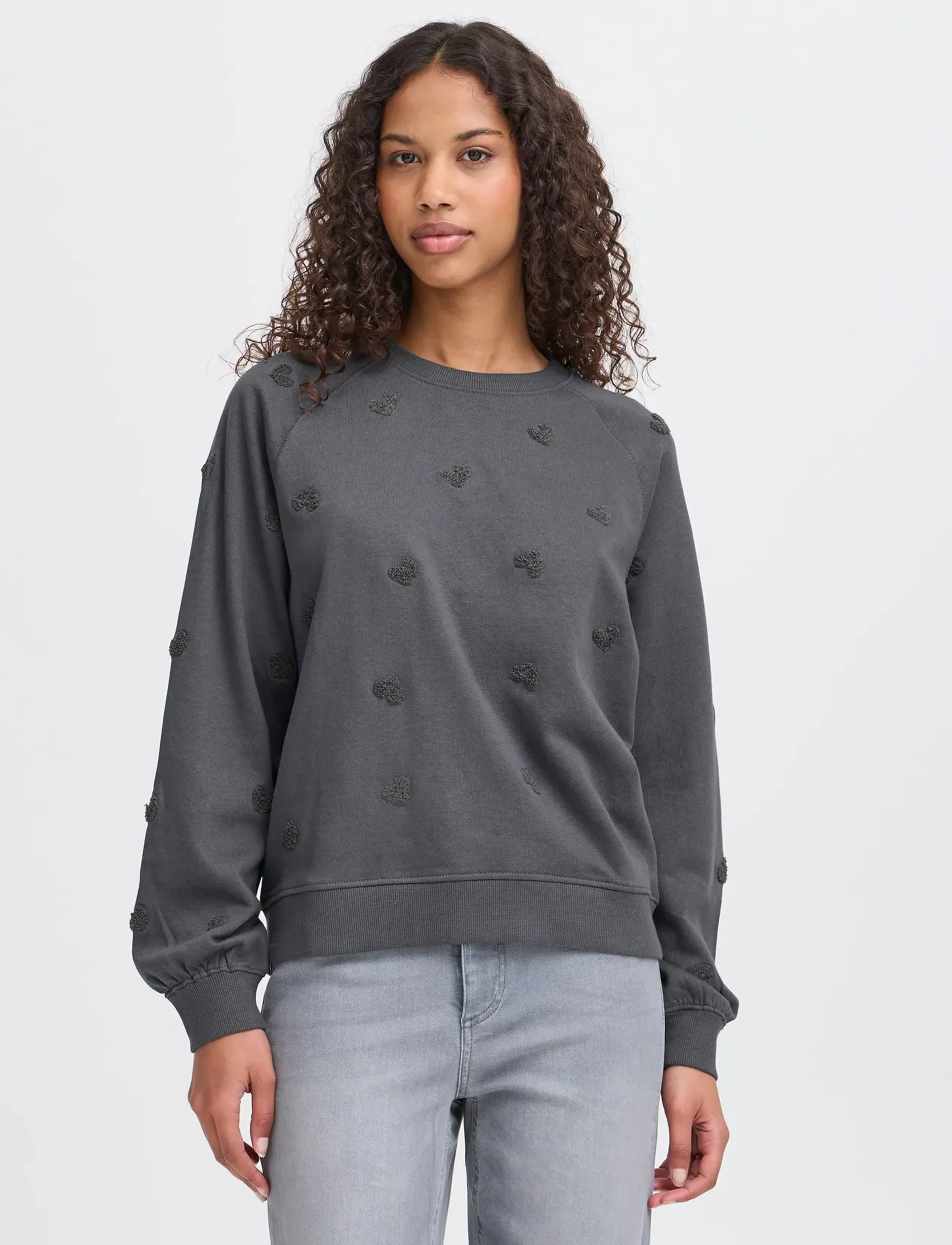 ICHI - IHKASURA SW - sweatshirts - pinstripe heart - 4