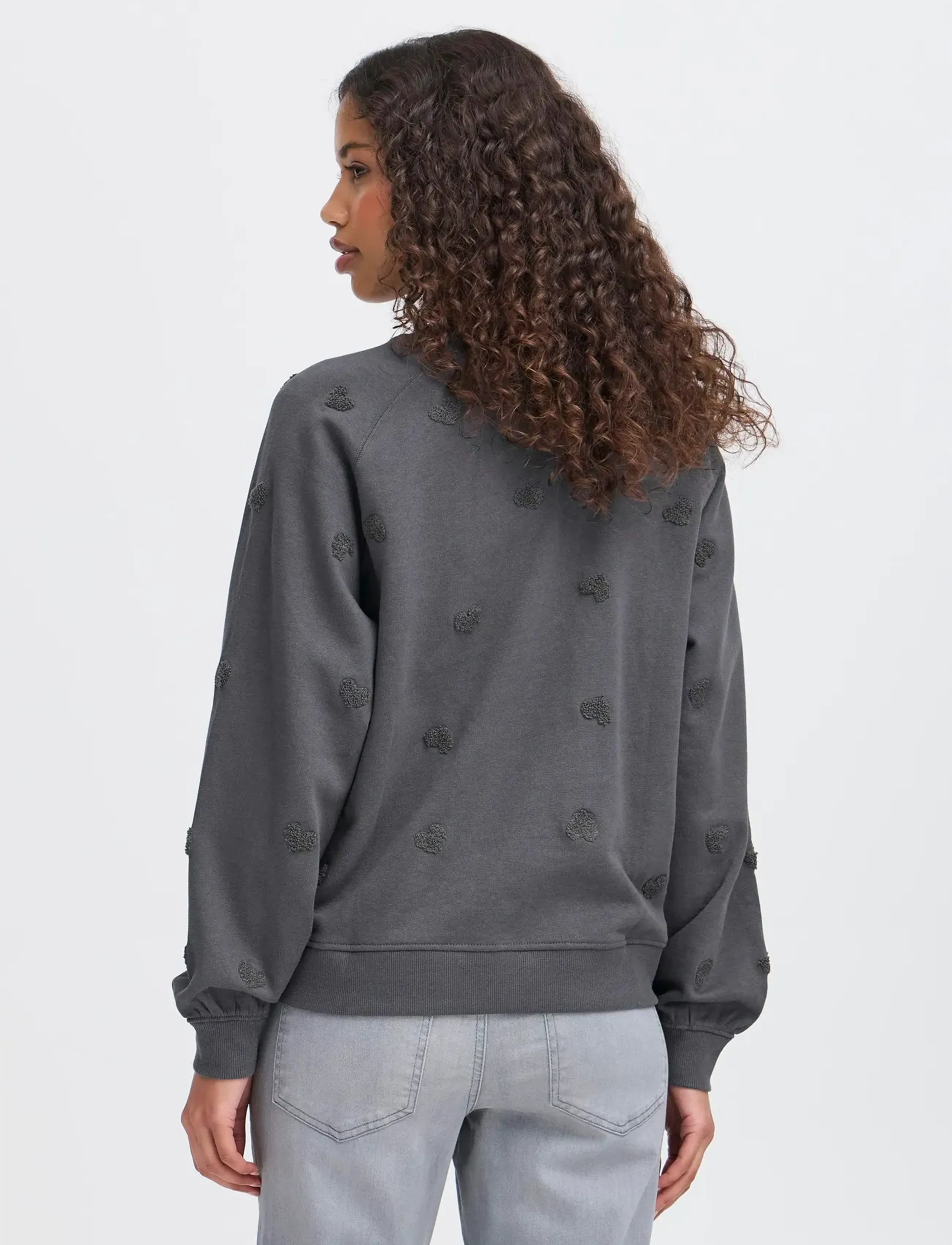 ICHI - IHKASURA SW - sweatshirts - pinstripe heart - 5