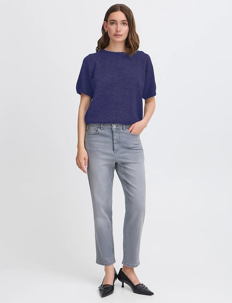 ICHI - IHKAMARA SS - cardigans - patriot blue - 0