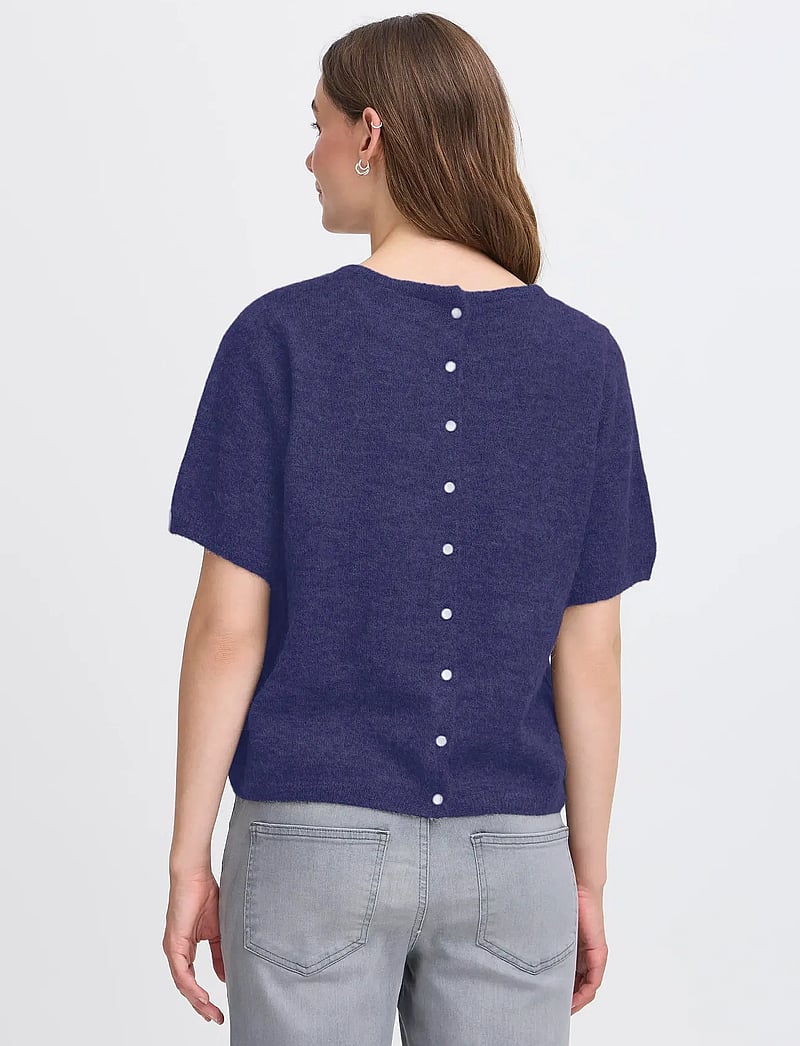 ICHI - IHKAMARA SS - cardigans - patriot blue - 4