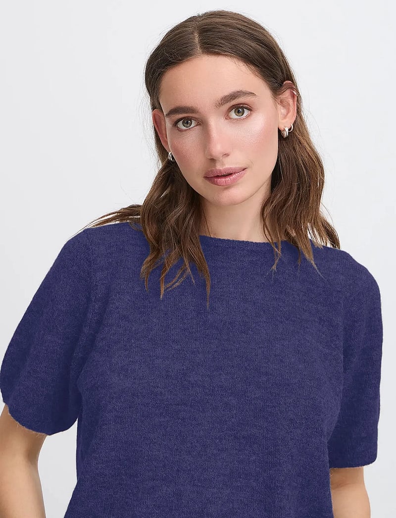 ICHI - IHKAMARA SS - cardigans - patriot blue - 5