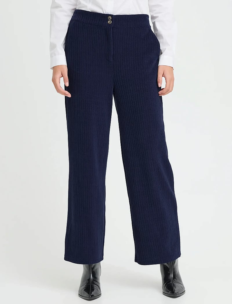 ICHI - IHKATE CORDUROY PA2 - bukser med lige ben - patriot blue - 4