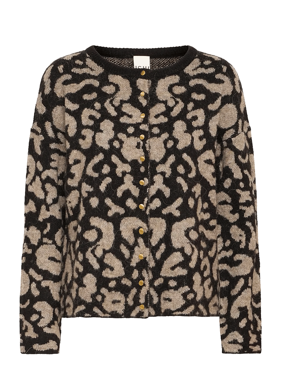 ICHI - IHKAMARA CA15 - cardigans - spotted animal - 1