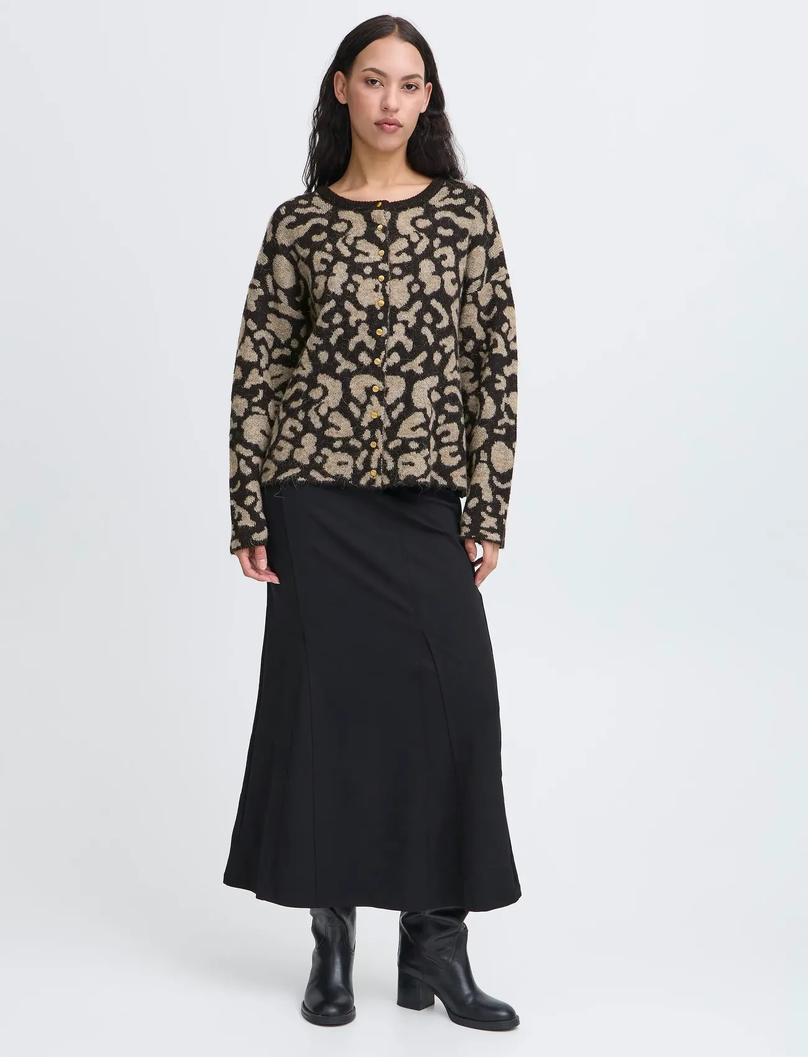 ICHI Ihkamara Ca15, XS, Beige, Strik > Cardigans, Dame