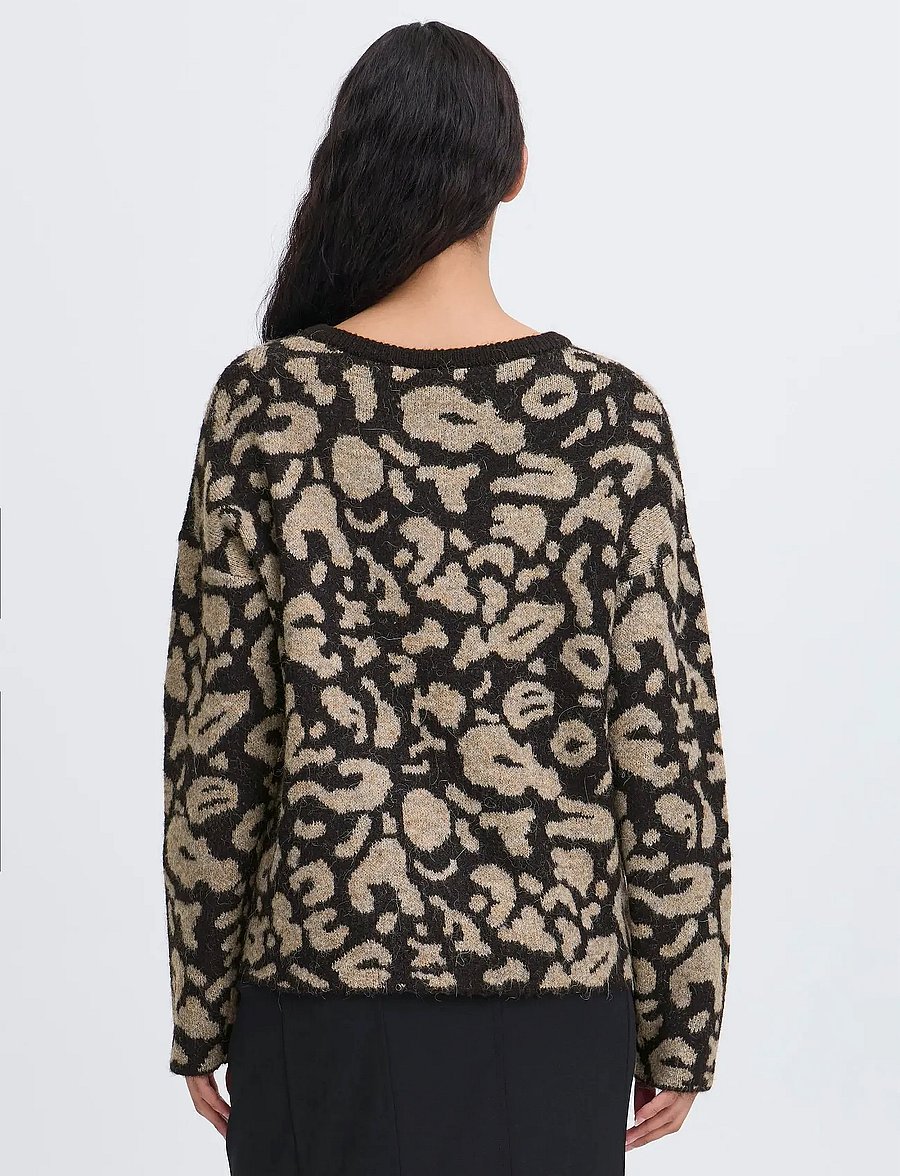 ICHI - IHKAMARA CA15 - cardigans - spotted animal - 5