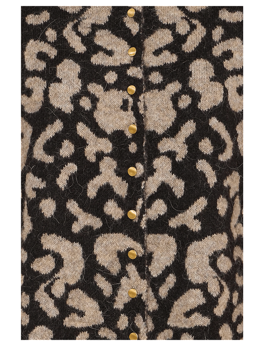 ICHI - IHKAMARA CA15 - cardigans - spotted animal - 3