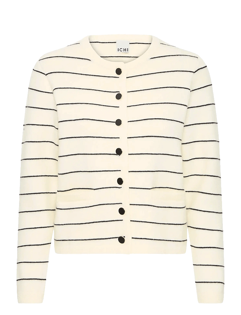 ICHI - IHBESILA CA - cardigans - almond milk - 1