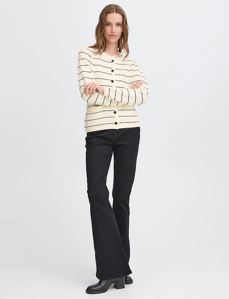 ICHI - IHBESILA CA - cardigans - almond milk - 0