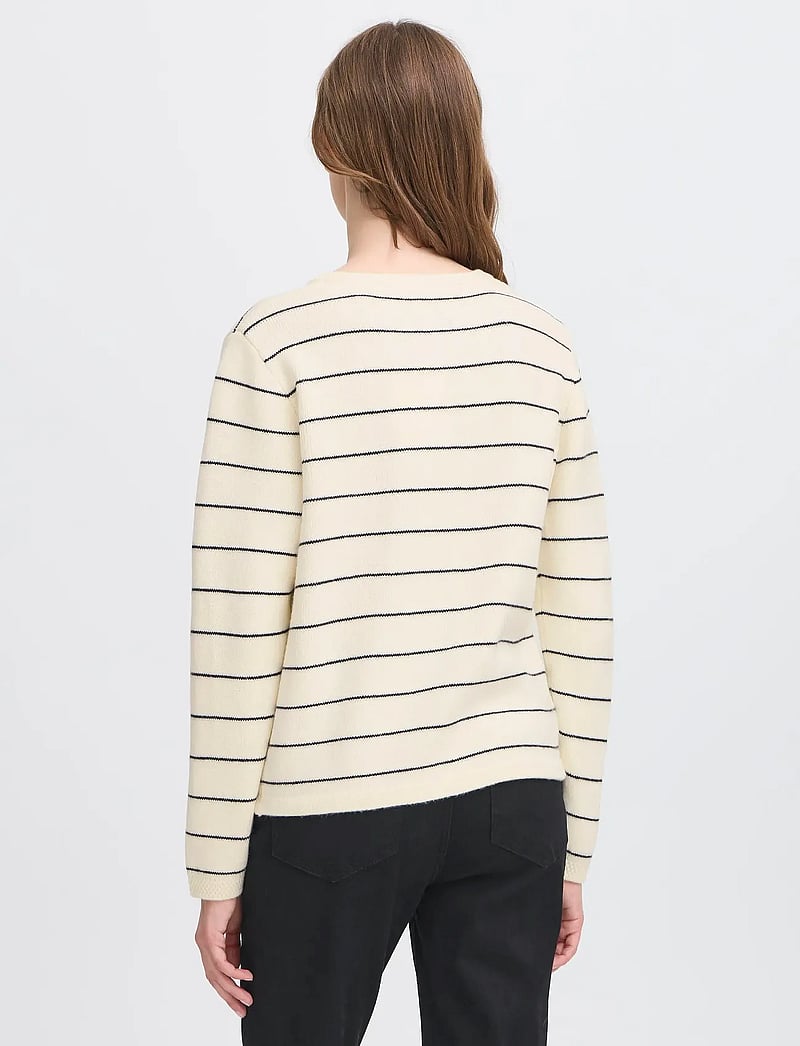 ICHI - IHBESILA CA - cardigans - almond milk - 4