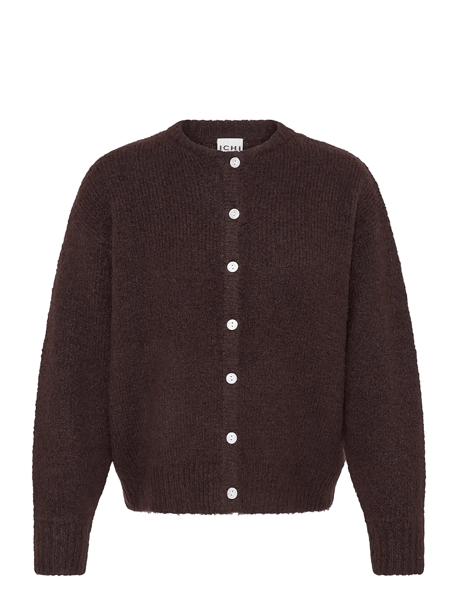 ICHI - IHBELABLUE CA - cardigans - chicory coffee - 1