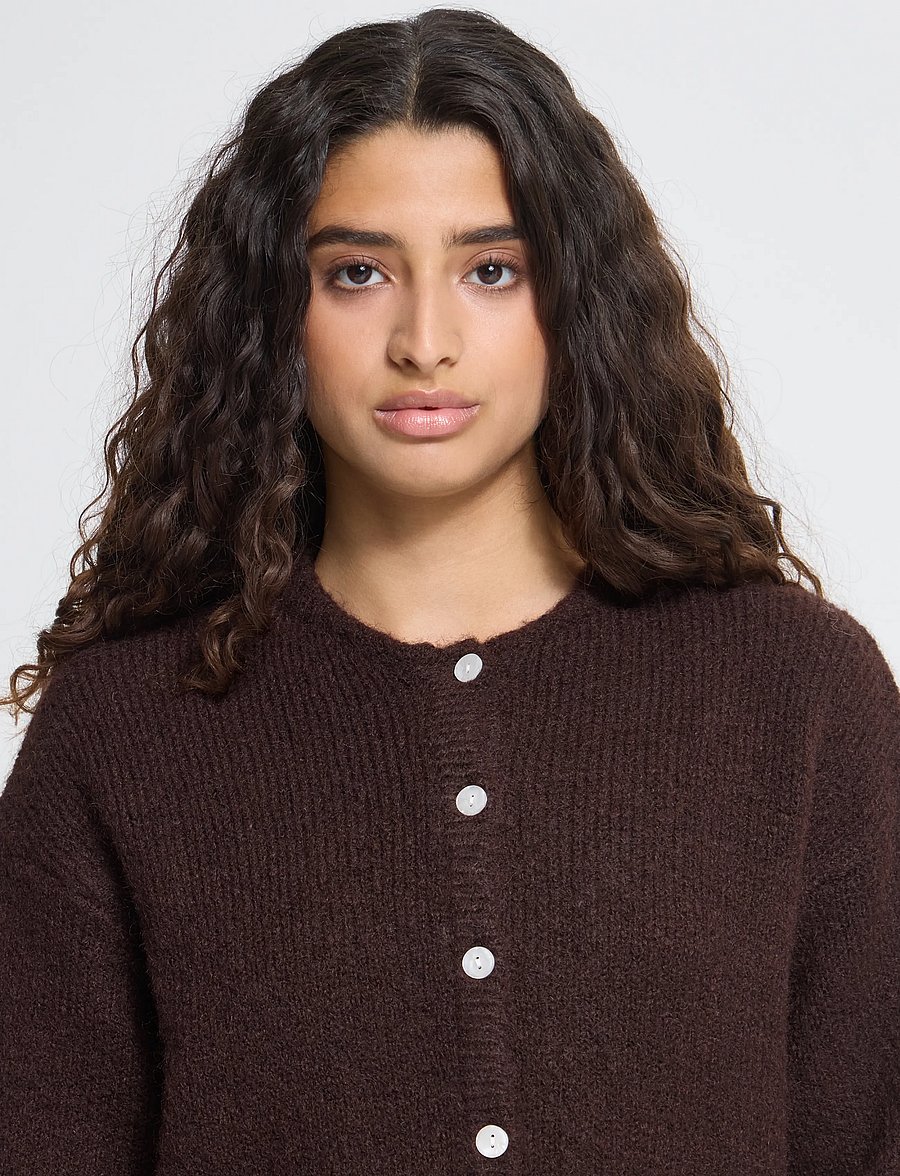 ICHI - IHBELABLUE CA - cardigans - chicory coffee - 4